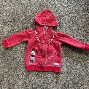 Disney Baby Full Zipper Minnie Hoodie - Preowned - 1961